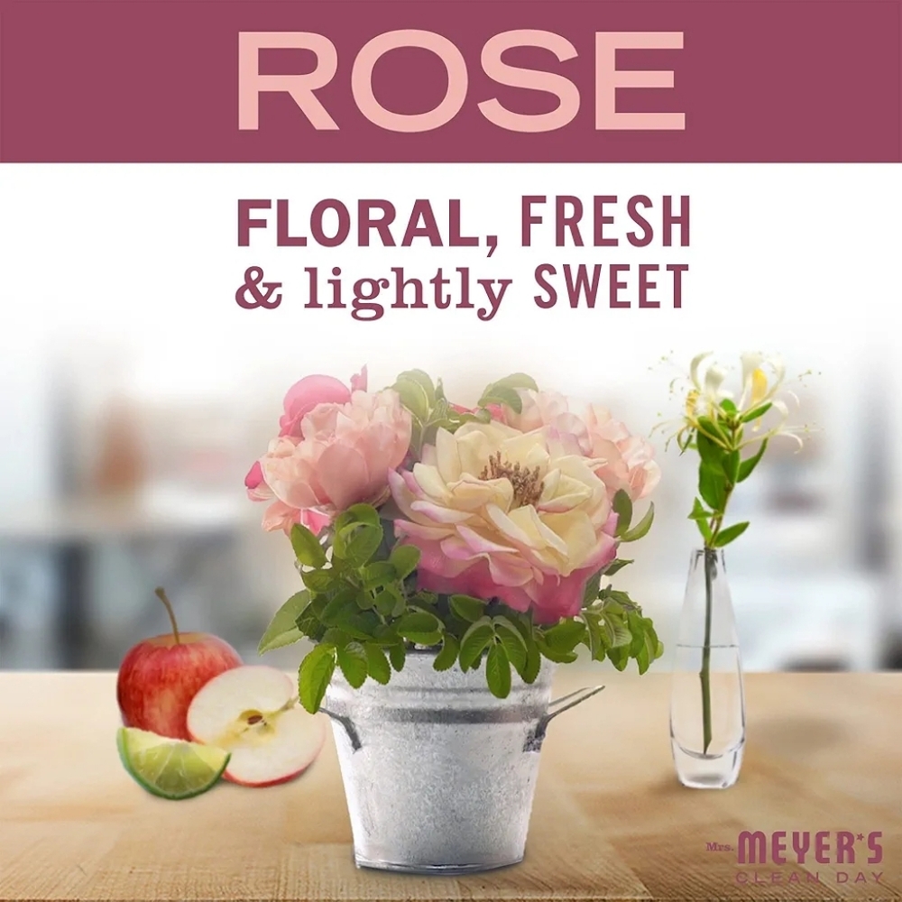 NEW Mrs. Meyer's Clean Day Liquid Dish Soap Rose Limited Edition 16 fl oz 3 Pack - Picture 9 of 10